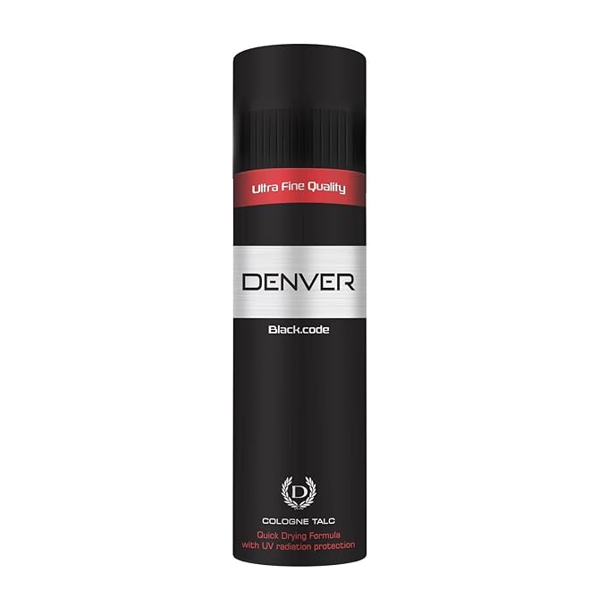 DENVER Black Code Cologne Talc 300GM